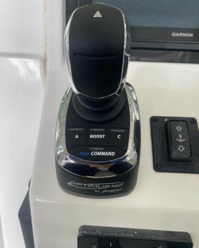 Optimus joystick installation on a center console